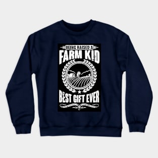 Raised as a farmkid (white) Crewneck Sweatshirt